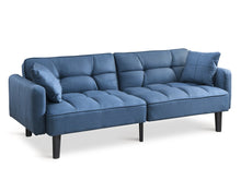 Load image into Gallery viewer, Boston 3 Seater Sofa Bed - Steel Blue