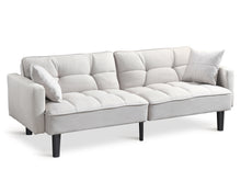 Load image into Gallery viewer, Boston 3 Seater Sofa Bed - Oat White