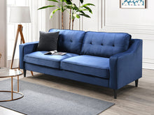 Load image into Gallery viewer, Hampton Velvet 3 Seater Sofa - Navy Blue
