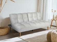 Load image into Gallery viewer, Barton 3 Seater Sofa Bed - Light Grey