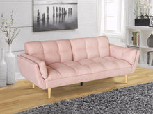 Load image into Gallery viewer, Dover 3 Seater Sofa Bed - Pink