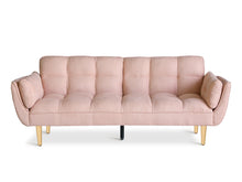 Load image into Gallery viewer, Dover 3 Seater Sofa Bed - Pink