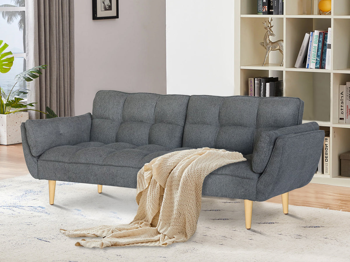 Dover 3 Seater Sofa Bed Dark Grey