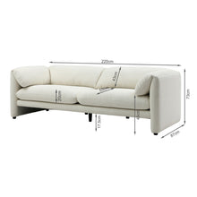 Load image into Gallery viewer, Marion 3 Seater Sofa - Cream