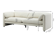 Load image into Gallery viewer, Marion 3 Seater Sofa - Cream