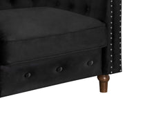 Load image into Gallery viewer, Chesley Velvet Occasional Chair - Black
