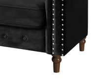 Load image into Gallery viewer, Chesley Velvet 2 Seater Sofa - Black