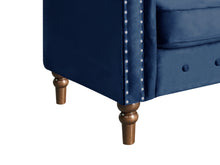 Load image into Gallery viewer, Chesley Velvet Occasional Chair - Navy Blue