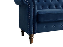 Load image into Gallery viewer, Chesley Velvet 2 Seater Sofa - Navy Blue
