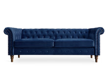 Load image into Gallery viewer, Chesley Velvet 3 Seater Sofa - Navy Blue