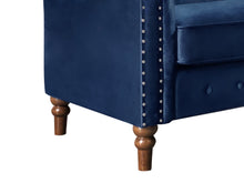 Load image into Gallery viewer, Chesley Velvet 3 Seater Sofa - Navy Blue