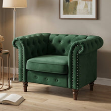Load image into Gallery viewer, Chesley Velvet Occasional Chair - Green
