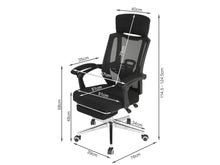 Load image into Gallery viewer, Melissa Office Chair with Footrest - Black