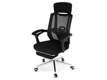 Load image into Gallery viewer, Melissa Office Chair with Footrest - Black