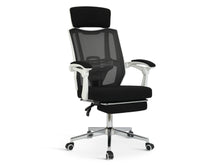 Load image into Gallery viewer, Melissa Office Chair with Footrest - Black + White