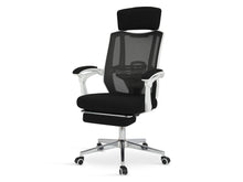Load image into Gallery viewer, Melissa Office Chair with Footrest - Black + White