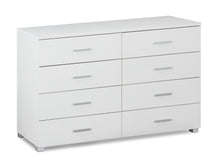 Load image into Gallery viewer, Bram Low Boy 8 Drawer Chest Dresser - White