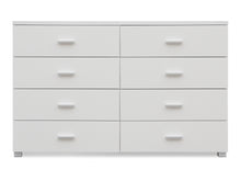 Load image into Gallery viewer, Bram Low Boy 8 Drawer Chest Dresser - White