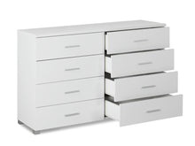 Load image into Gallery viewer, Bram Low Boy 8 Drawer Chest Dresser - White