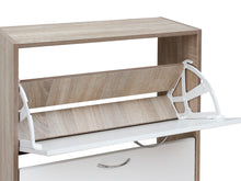 Load image into Gallery viewer, Matilda 3 Drawer Shoe Cabinet Storage Rack - Oak