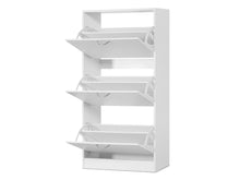 Load image into Gallery viewer, Matilda 3 Drawer Shoe Cabinet Storage Rack - White