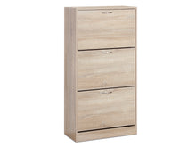 Load image into Gallery viewer, Matilda 3 Drawer Shoe Cabinet Storage Rack - Maple