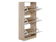 Load image into Gallery viewer, Matilda 3 Drawer Shoe Cabinet Storage Rack - Maple
