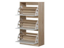 Load image into Gallery viewer, Anau 3 Drawer Shoe Cabinet Storage Rack - Oak