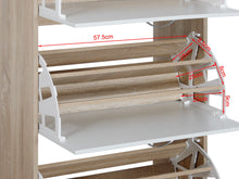 Load image into Gallery viewer, Anau 3 Drawer Shoe Cabinet Storage Rack - Oak