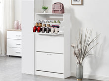 Load image into Gallery viewer, Anau 3 Drawer Shoe Cabinet Storage Rack - White