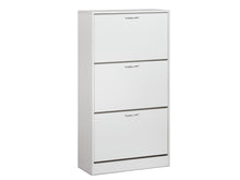 Load image into Gallery viewer, Anau 3 Drawer Shoe Cabinet Storage Rack - White