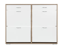 Load image into Gallery viewer, Rotoroa 6 Drawer Shoe Cabinet Storage Rack - Oak + White