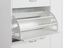 Load image into Gallery viewer, Kihona 3 Drawer Shoe Cabinet Storage Rack - White