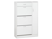 Load image into Gallery viewer, Horotea 4 Drawer Shoe Cabinet Storage Rack - White