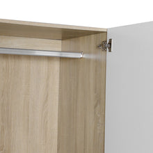 Load image into Gallery viewer, Bram 2 Door Wardrobe with 2 Drawers - Oak + White