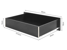 Load image into Gallery viewer, Bram 2 Door Wardrobe with 2 Drawers - Black