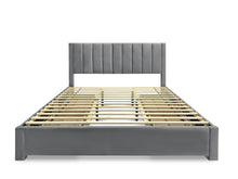Load image into Gallery viewer, Columbia Super King Fabric Bed Frame with 4 Drawers - Grey