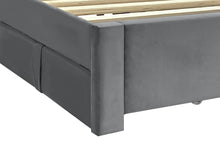 Load image into Gallery viewer, Columbia Super King Fabric Bed Frame with 4 Drawers - Grey