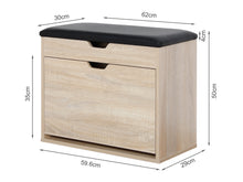 Load image into Gallery viewer, Hawea Wooden Shoe Rack 3 Layer - Oak