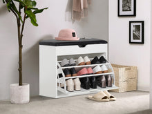 Load image into Gallery viewer, Hawea Wooden Shoe Rack 3 Layer - White