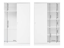 Load image into Gallery viewer, Wayne 120cm Wardrobe With Sliding Doors - White