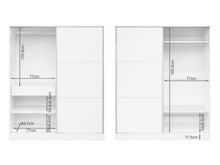 Load image into Gallery viewer, Tonto 160cm Wardrobe With Sliding Doors - White