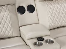 Load image into Gallery viewer, Grovetown Electric Recliner Corner Sofa with LED and Speaker - Beige