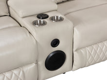 Load image into Gallery viewer, Grovetown Electric Recliner Corner Sofa with LED and Speaker - Beige
