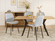 Load image into Gallery viewer, Irene Dining Chair - Set of 4 - Light Grey + Black