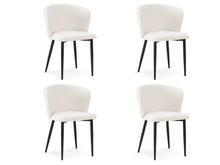 Load image into Gallery viewer, Chelsea Dining Chair - Set of 4 - White + Black