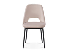 Load image into Gallery viewer, Julie Dining Chair - Set of 4 - Light Brown + Black