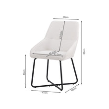 Load image into Gallery viewer, Alena Dining Chair - Set of 2 - Beige + Black