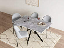 Load image into Gallery viewer, Zoya Dining Chair - Set of 4 - Grey + Black