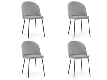 Load image into Gallery viewer, Zoya Dining Chair - Set of 4 - Grey + Black